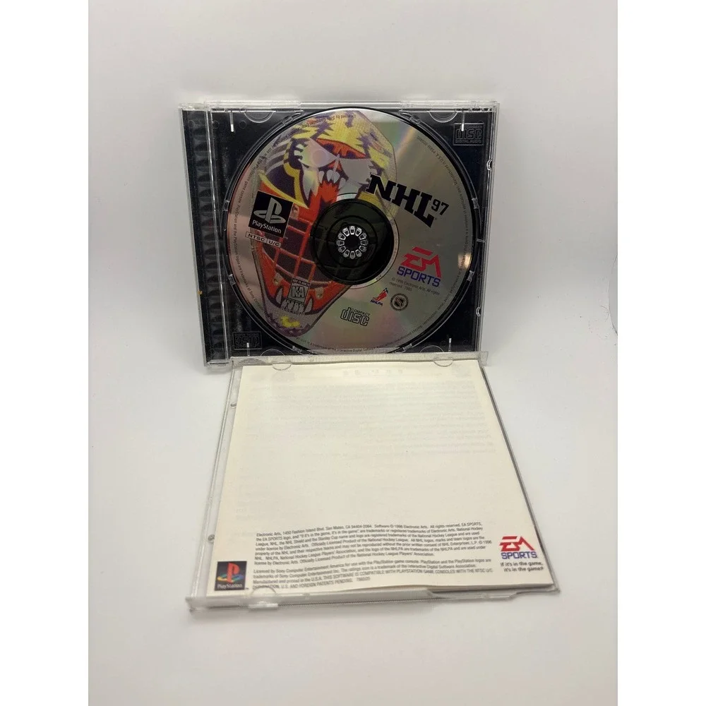 NHL 97 Sony PlayStation 1 PS1 EA Sports Hockey Video Game SLUS-00330 KA Rated
